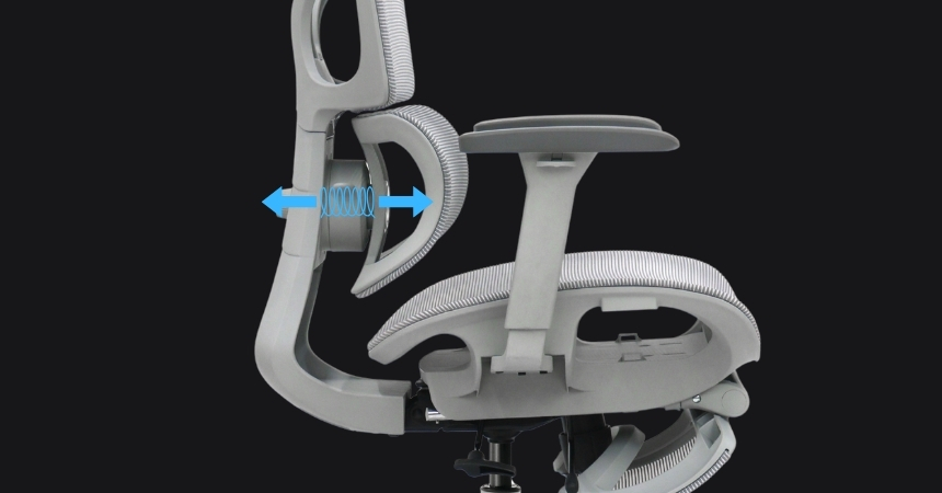 Aktywne wsparcie lędźwiowe Split Double-Lumbar fotela BIONIC AIR FR